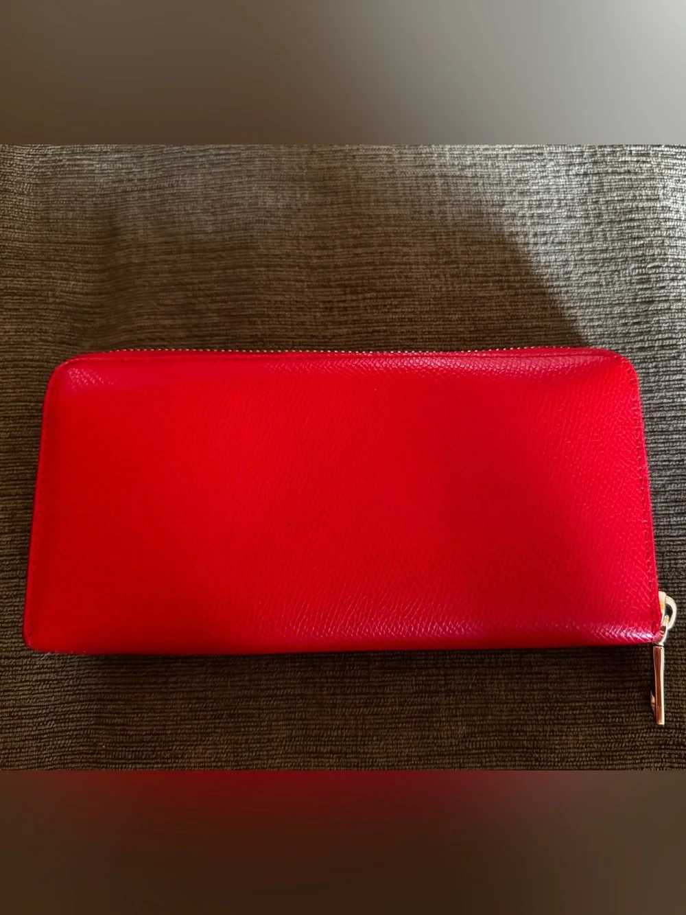 Coach Pink and Read Leather Long Wallet